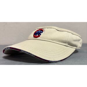 Chicago Cubs Tan Visor MLB Adjustable American Needle